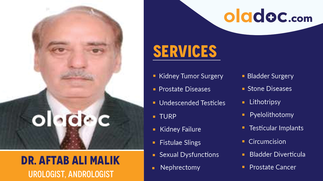 Services provided by Dr. Aftab Ali Malik